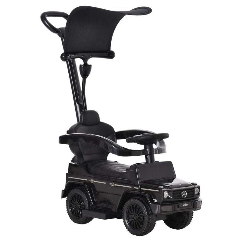 Benz G350 Ride-on Sliding Car Floor Slider Stroller Kids Vehicle, Black