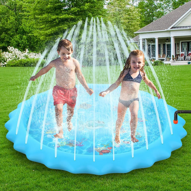 SOKA 168cm Round Inflatable Sprinkler Splash Pad Play Mat
