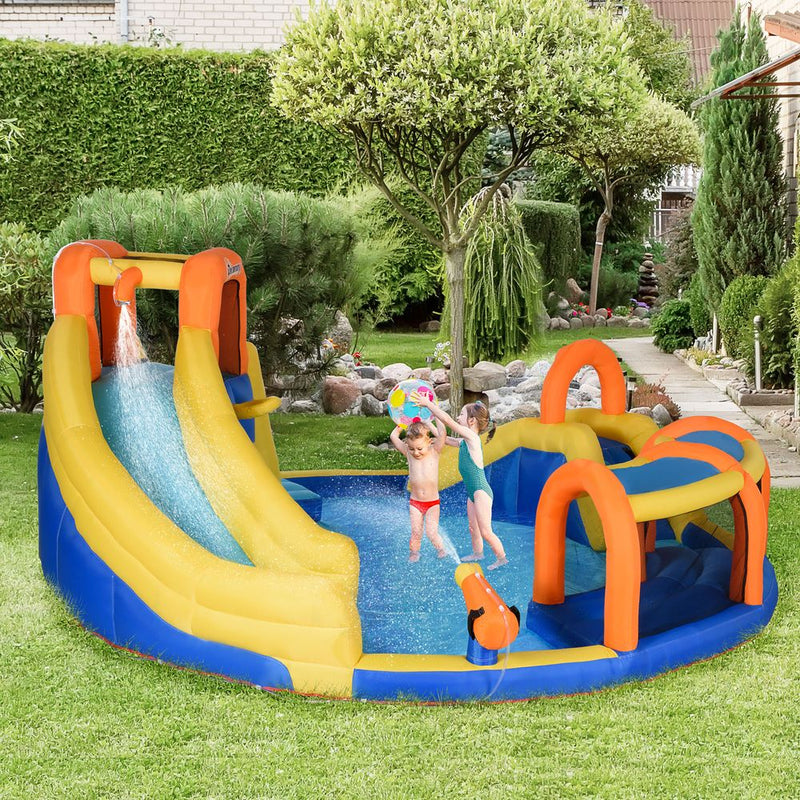 5 in 1 Kids Bouncy Castle Large Inflatable House Slide Water Gun