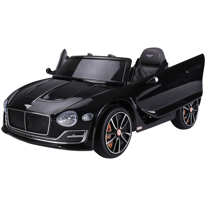 Electric Ride-on Car w/ LED Lights Music Parental Remote Control Black