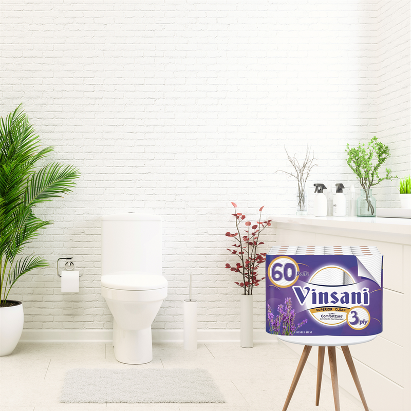 Vinsani Lavender 60 Toilet Rolls