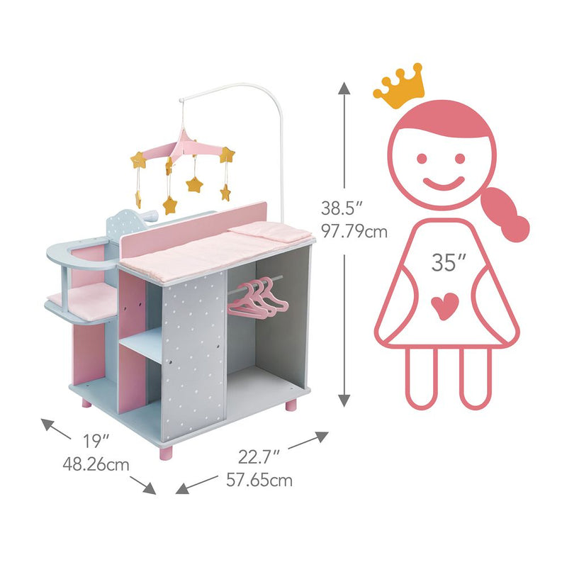 Olivia's Little World Baby Doll Changing Table Station Doll Furniture