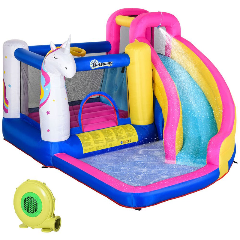 5 in 1 Bouncy Castle for Children with Blower for 3-8 Years