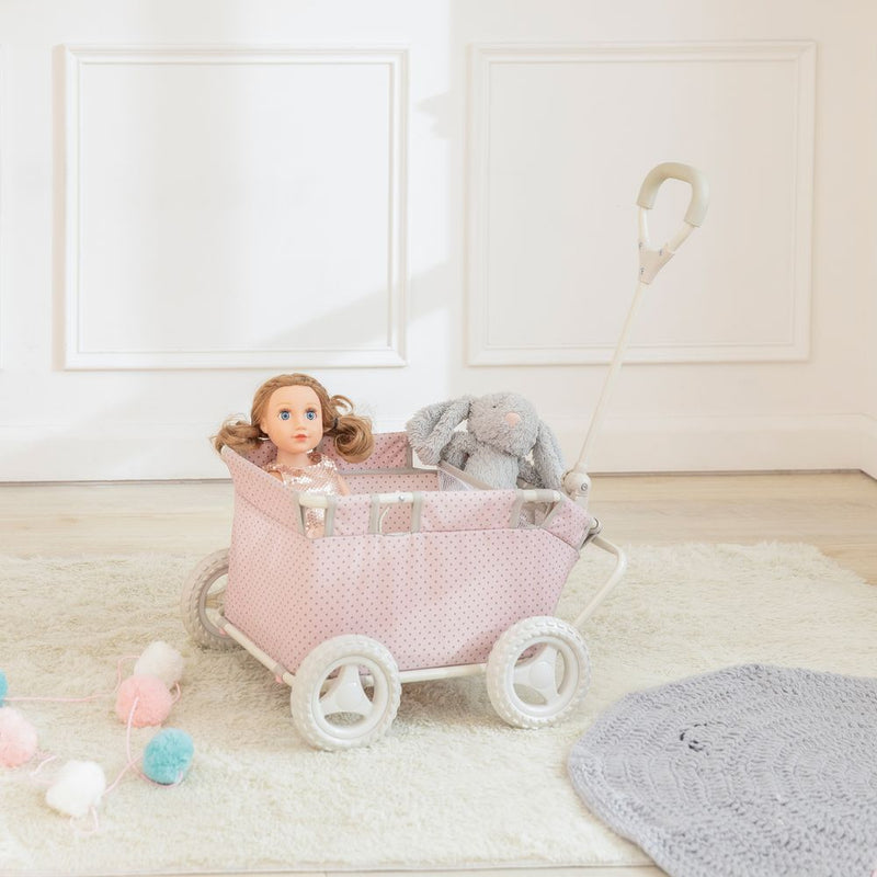 Olivia's Little World Baby Doll Pull Along Wagon Trolley Toy Cart OL-00007