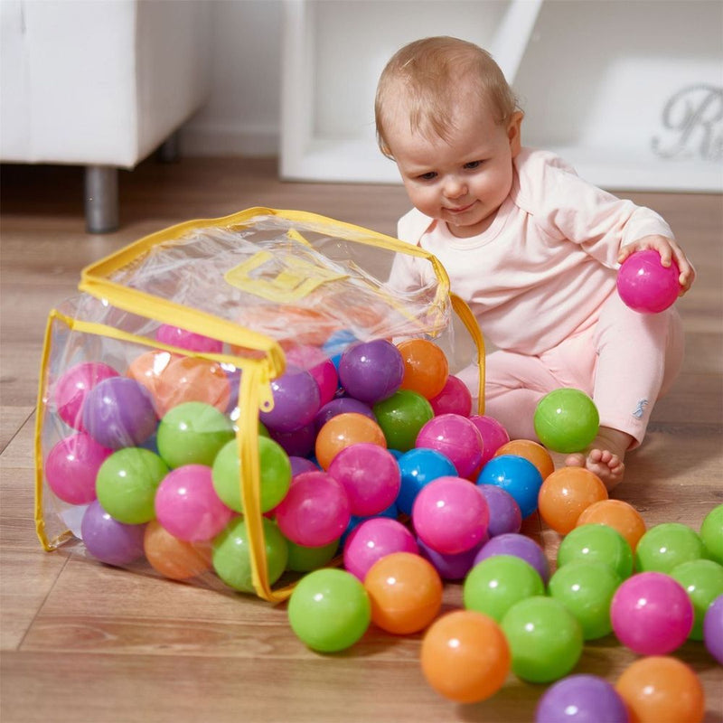 200 Soft Plastic Play Pit Balls Non Toxic & BPA Free Clear