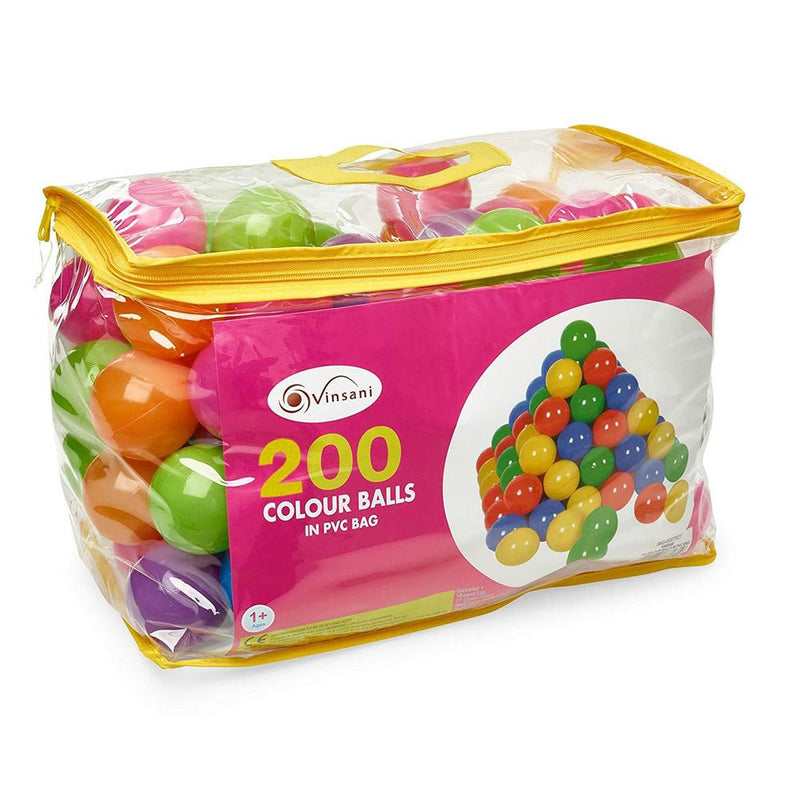 200 Soft Plastic Play Pit Balls Non Toxic & BPA Free Clear