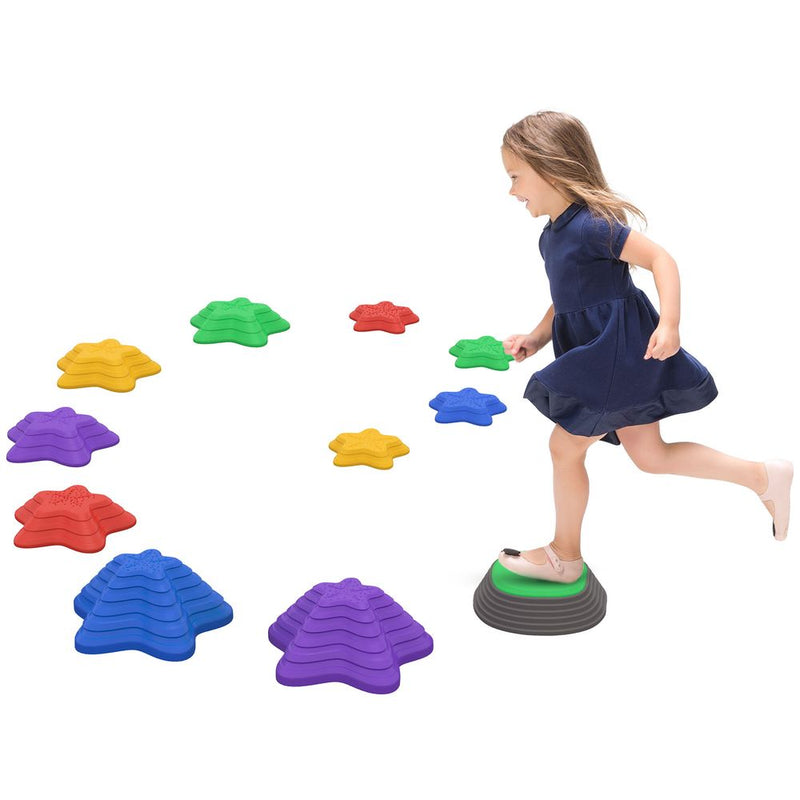 Kids Stepping Stones, 11 Pieces Balance River Stones for Obstacle Course