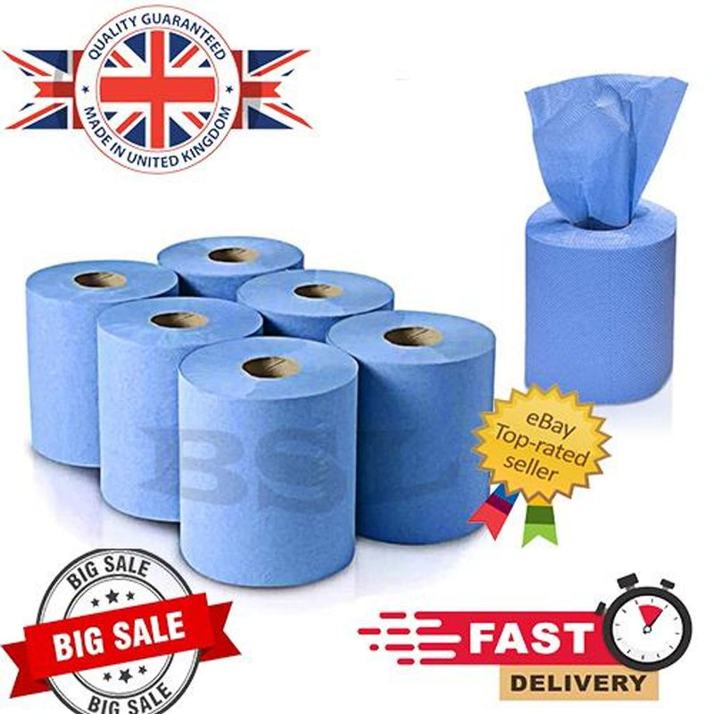 Centrefeed Blue Roll 6