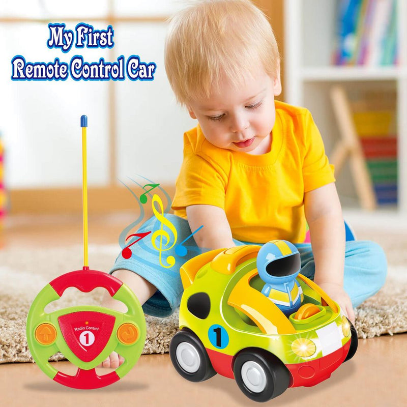 My First Remote Controlled Car for Toddlers with Light and Sound - Green