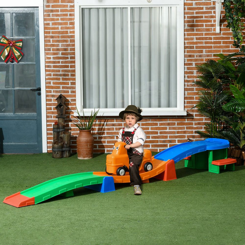 3(m) Up and Down Rollercoaster for Kids w/ Non-Slip Steps for 2-5Years