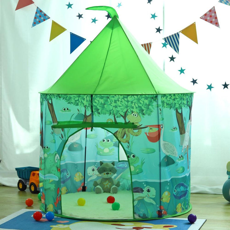 SOKA Jungle Play Tent Portable Foldable Green Pop Up Garden Playhouse Tent