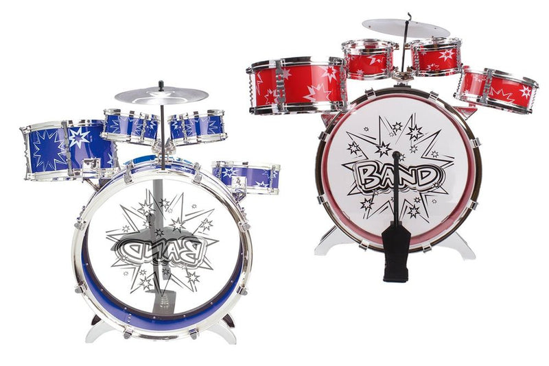 Kids Big Band Rockstar Drums & Cymbal Kit With Stool