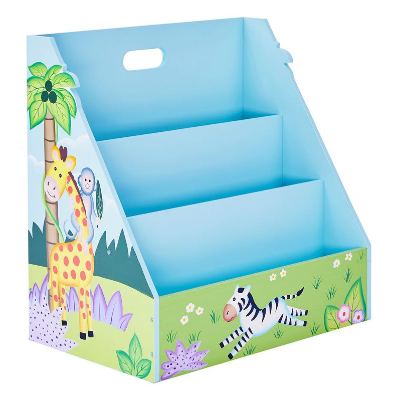 Kids Safari Bookshelf Bookcase Toy Organiser Storage