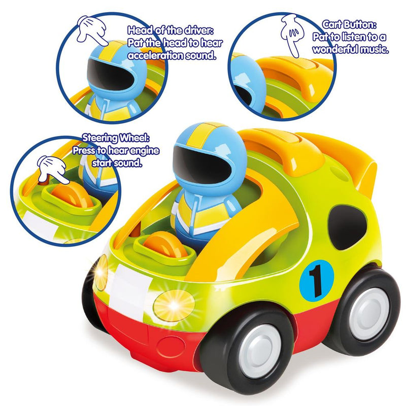 My First Remote Controlled Car for Toddlers with Light and Sound - Green