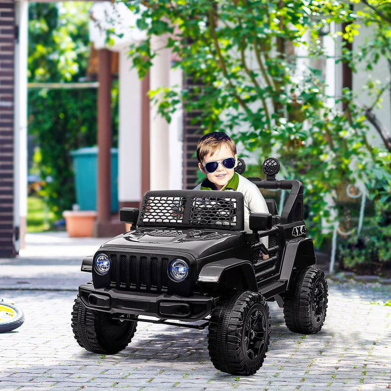 12V Kids Electric Ride On Car Truck Off-road Toy Remote Control Black