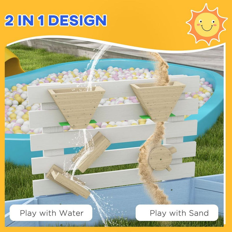 Kids Sandbox, Outdoor Playset for Ages 3-7 Years - Blue