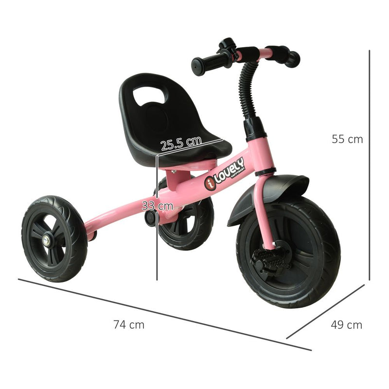 Toddler Tricycle Ride on Trike W/ 3 Wheels Pink