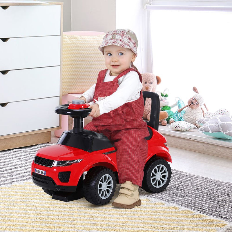 3-in-1 Ride On Car Foot To Floor Slider Toddler w/ Horn Steering Red