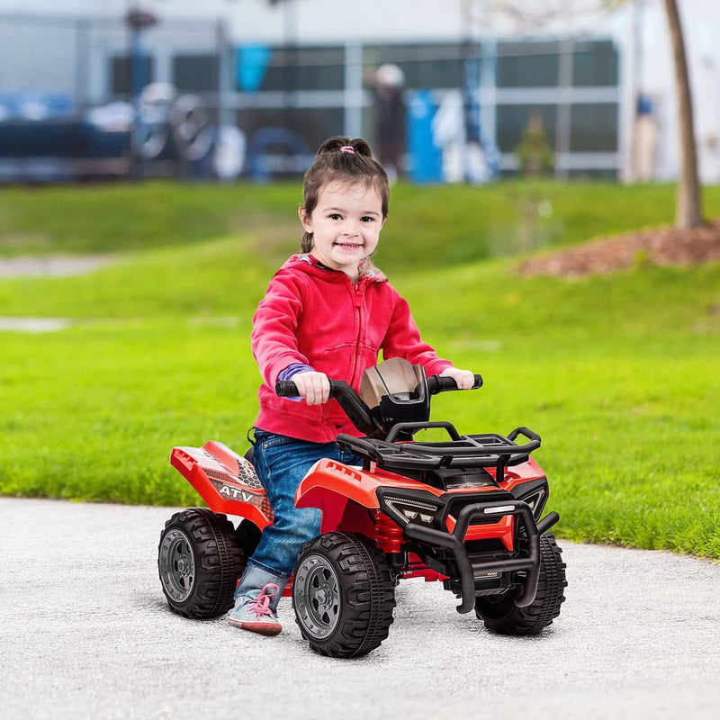 6V Kids Electric Ride on Car Toddler Quad Bike ATV for 18-36 month Red