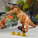 Electric Walking Dinosaur Toy with Spray, Lights & Sound