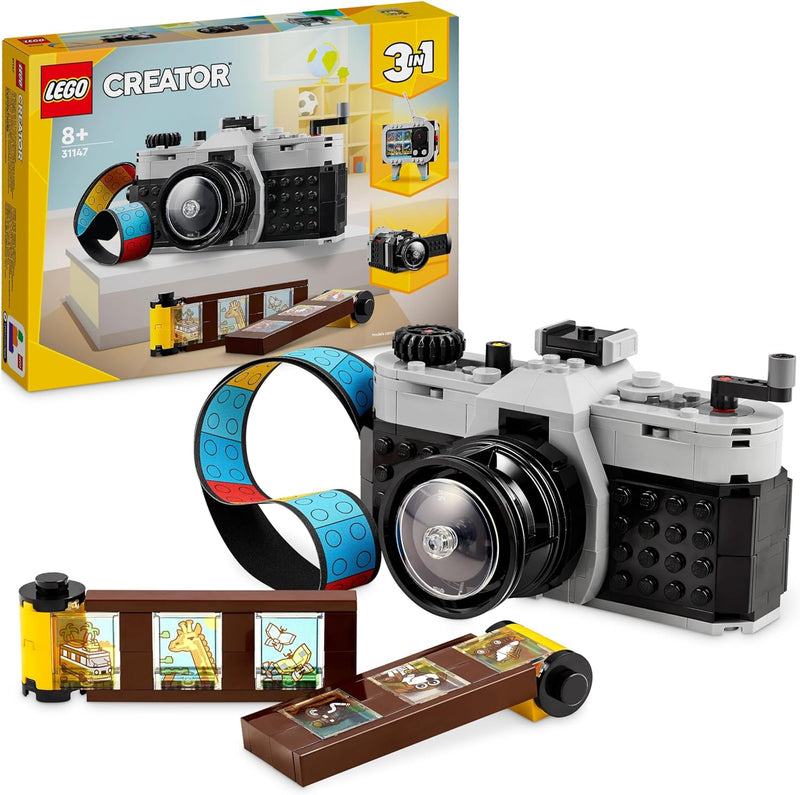 Lego Creator 31147 3In1 Retro Camera Toy to Video Camera to TV Set