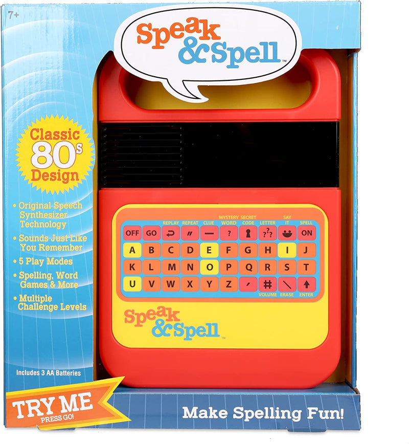 Retro Speak & Spell Electronic Game  Classic Retro Interactive Toy