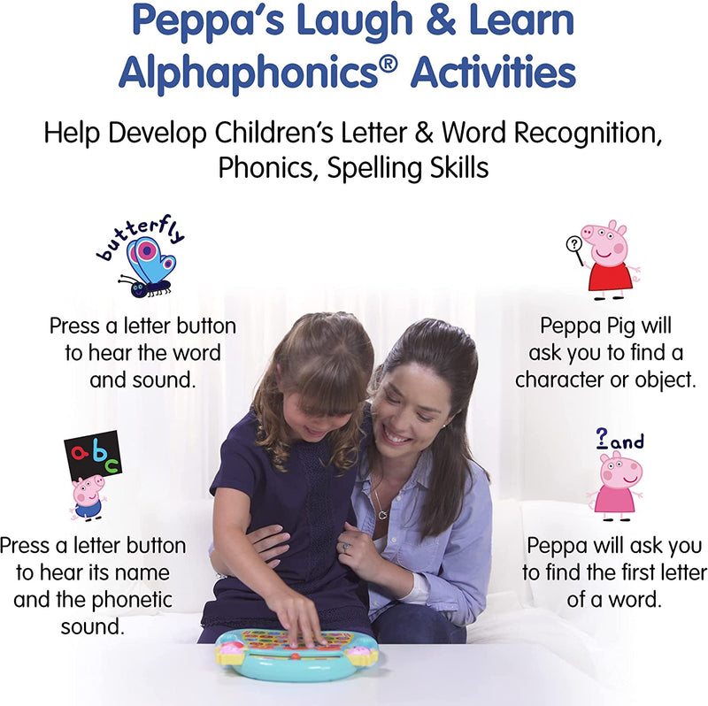 Peppa Pig Laugh and Learn Alphabet Phonics Interactive Toy 