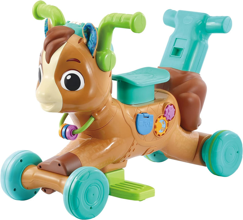 Vtech 3-In-1 Bounce & Go Pony Interactive & Educational Ride on Toy 