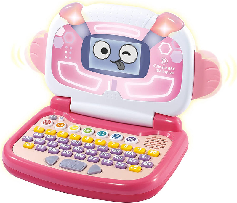 Leapfrog Clic the ABC 123 Laptop Interactive Learning Laptop Pink