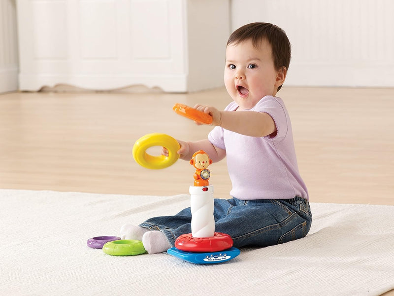 Vtech Stack and Discover Rings Colourful Textured Rings for Sensory Play