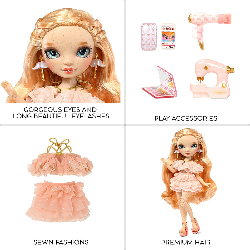 Rainbow High Fashion Doll – VICTORIA WHITMAN - Light Pink Doll with Freckels 