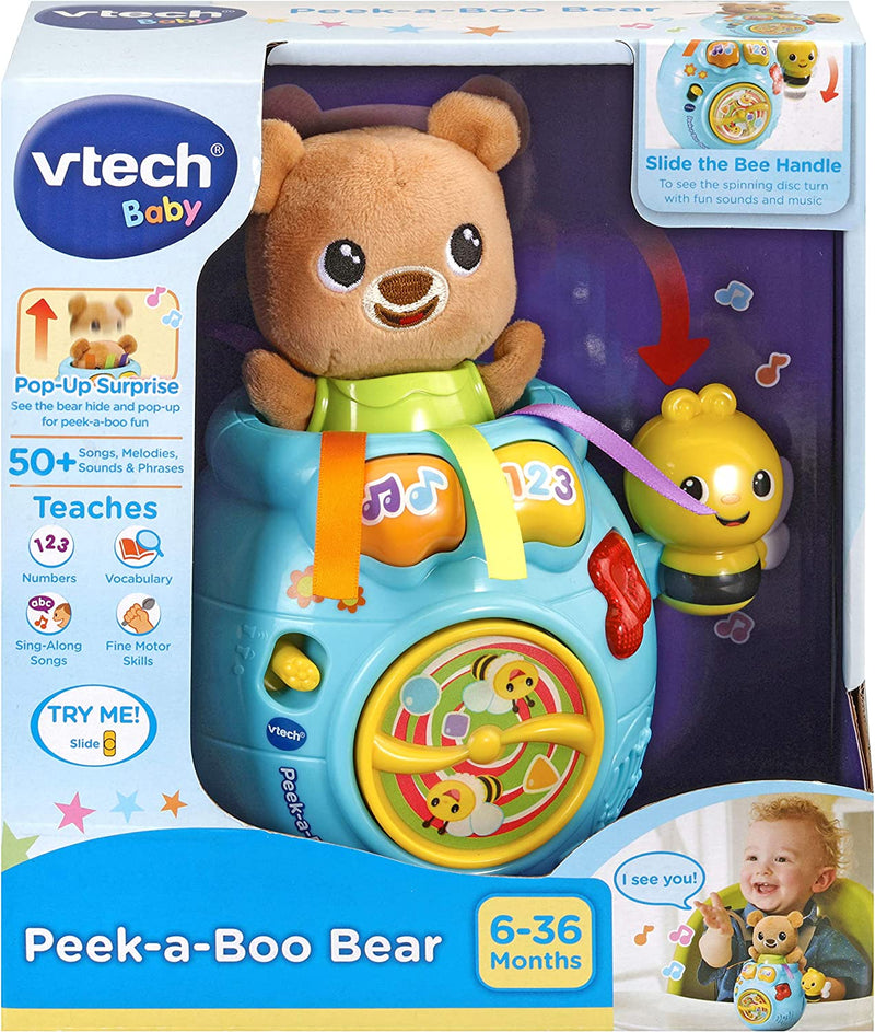 Vtech Baby Peek-A-Boo Bear Baby Interactive Cuddly Toy for Sensory Play