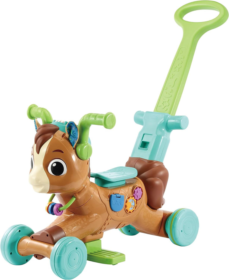 Vtech 3-In-1 Bounce & Go Pony Interactive & Educational Ride on Toy 