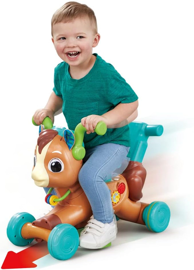 Vtech 3-In-1 Bounce & Go Pony Interactive & Educational Ride on Toy 