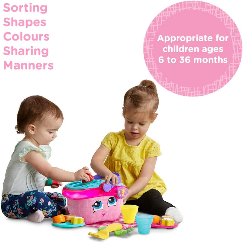 Leapfrog Shapes & Sharing Picnic Basket Baby Educational and Interactive Toy