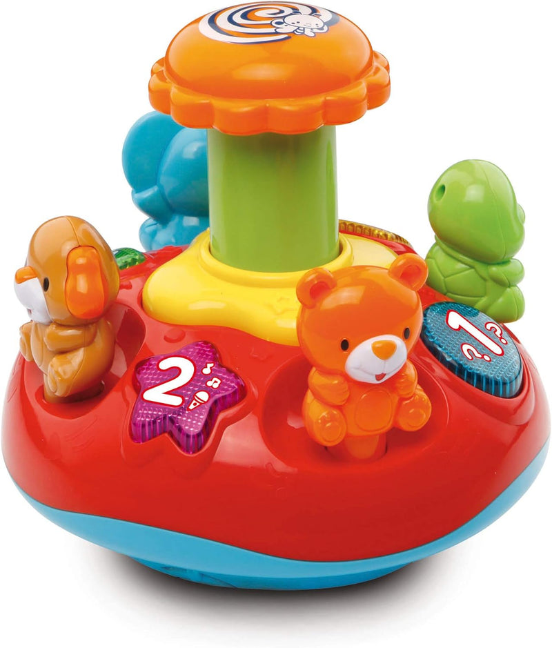 Vtech Push & Play Spinning Top Music, Lights, Animals, Shapes and Colours 