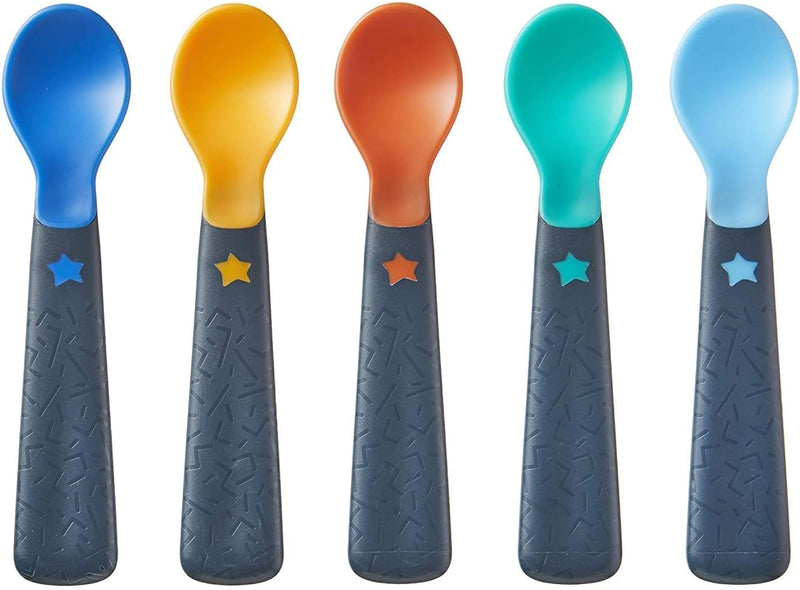 Tommee Tippee Easigrip Self-Feeding Weaning Spoons Pack of 5