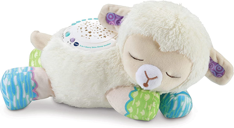 Vtech Baby 3-In-1 Starry Skies Sheep Soother Soft Toy for Babies 