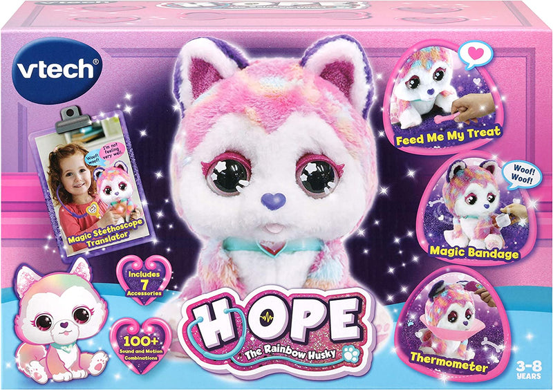 Vtech Hope the Rainbow Husky Interactive Soft Toy for Kids