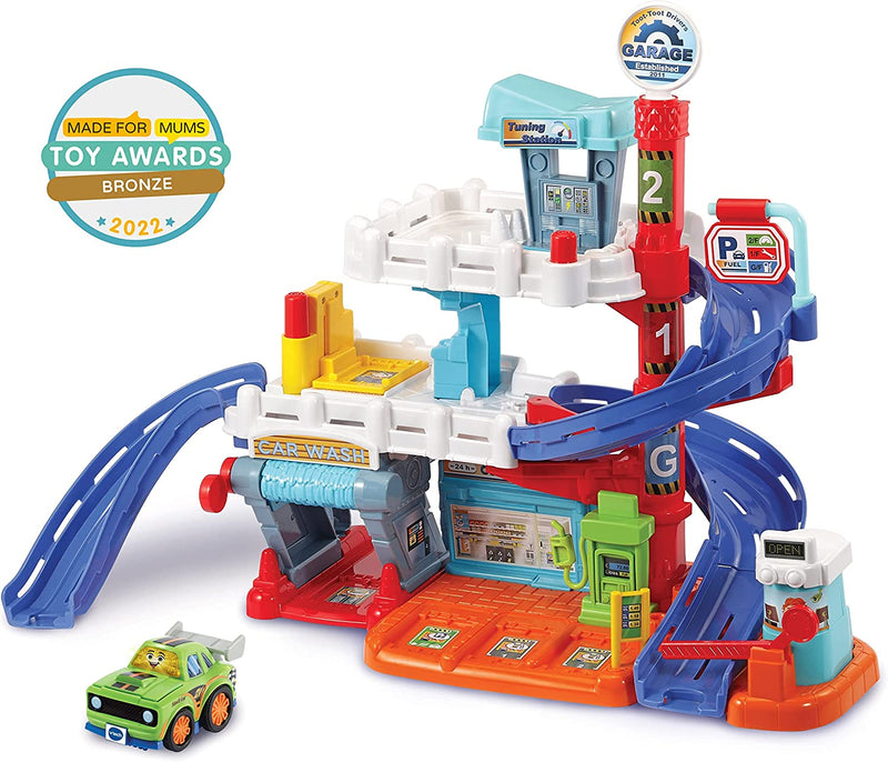 Vtech Toot-Toot Drivers Fix & Fuel Garage Car Tracks for Kids 