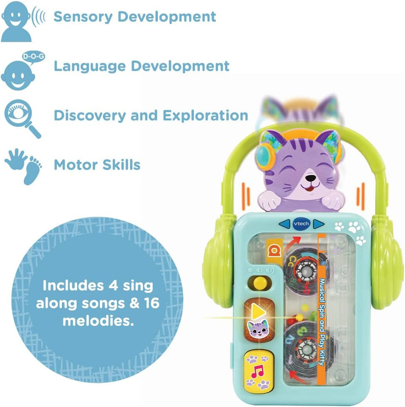 Vtech Baby Musical Spin and Play Kitty Musical Interactive Toy