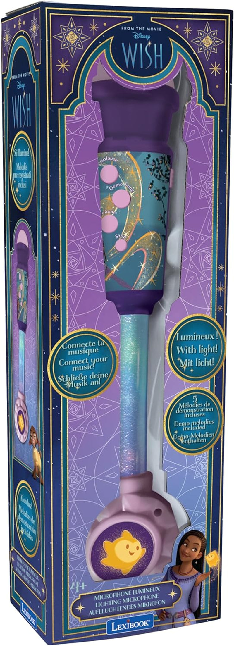 Lexibook Disney Wish Microphone for Children Musical Toy