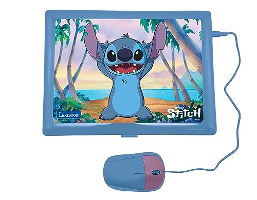 Lexibook Disney Stitch-Bilingual English/French Educational Laptop