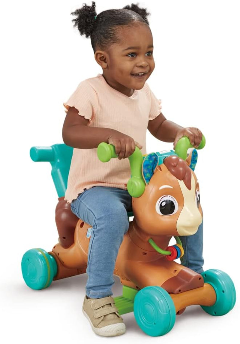 Vtech 3-In-1 Bounce & Go Pony Interactive & Educational Ride on Toy 