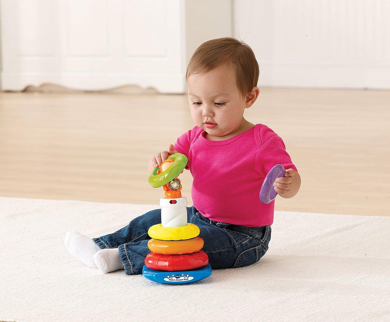 Vtech Stack and Discover Rings Colourful Textured Rings for Sensory Play