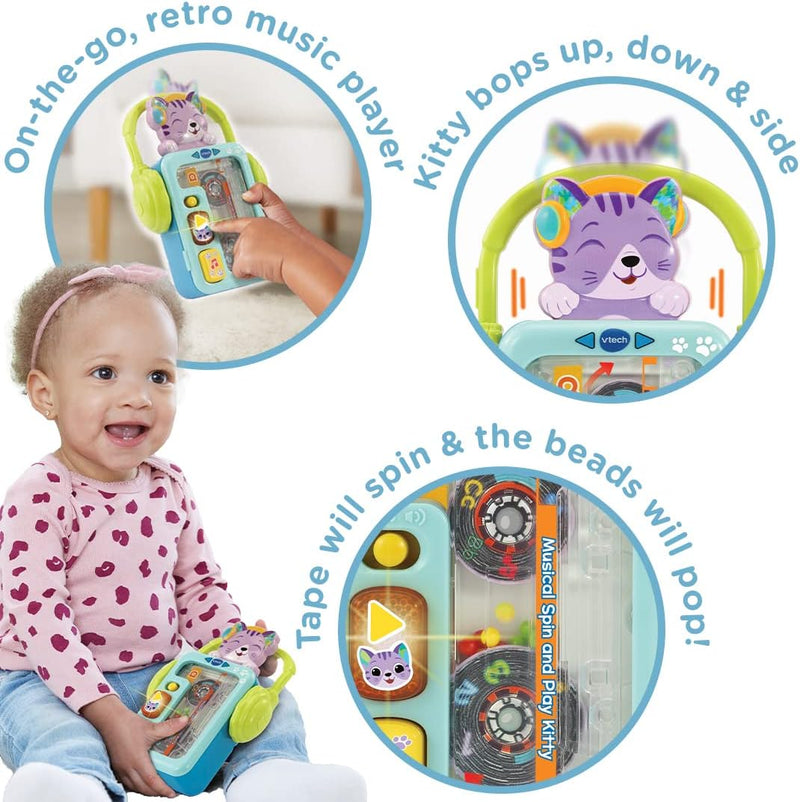 Vtech Baby Musical Spin and Play Kitty Musical Interactive Toy