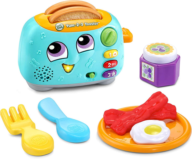 Leapfrog Yum-2-3 Toaster Learning Toy with Sounds and Colours for Sensory Play