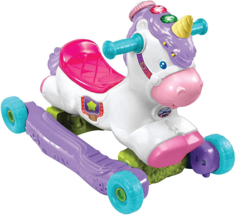 Vtech 3-In-1 Bounce & Go Pony Interactive & Educational Ride on Toy 