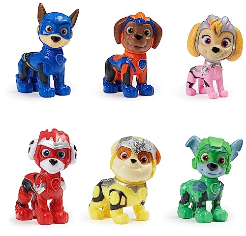 Paw Patrol: The Mighty Movie Toy Figures Gift Pack with 6 Collectible Action Figures