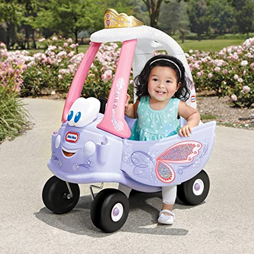 Little Tikes Fairy Cozy Coupe Car-Ride-On with Real Working Horn